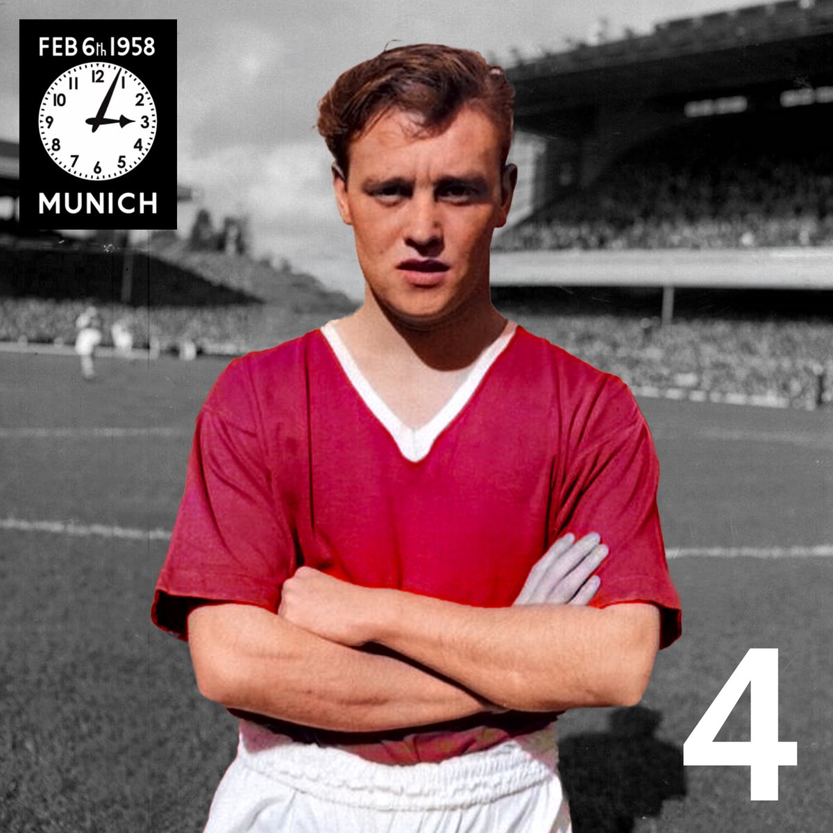 Eddie Colman, Manchester United number 4